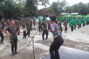 Jaga Kebugaran, Kodim Bersama Persit Laksanakan Senam Pagi