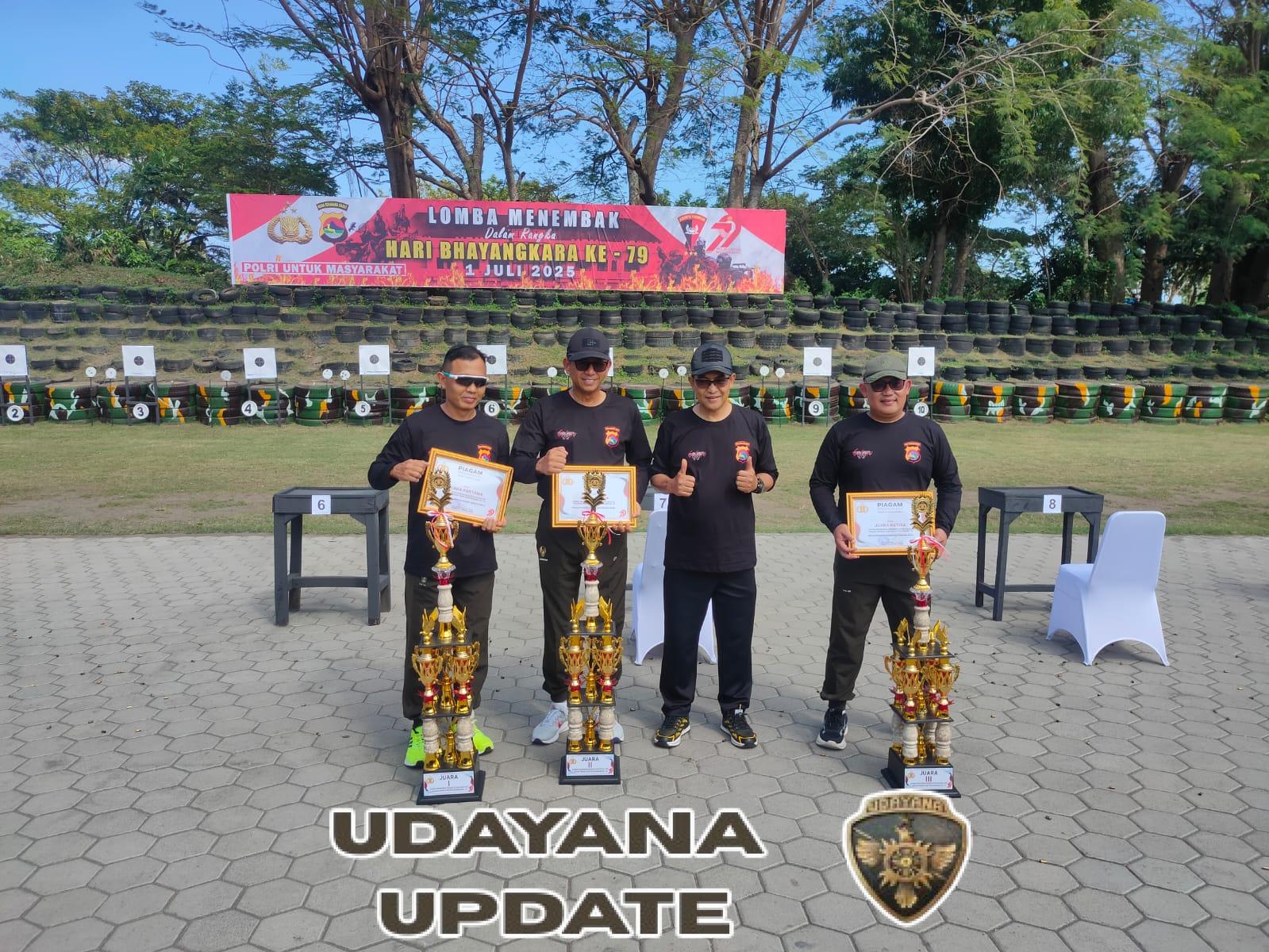 Komandan Kodim 1615/Lombok Timur, Letnan Kolonel Eky Anderson Raih Juara 1 Lomba Menembak Pistol di Hari Bhayangkara ke-79