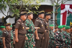 Sinergi TNI-Kejaksaan, Pangdam IX/Udayana dan Kajati Gelar Apel Pasukan Gabungan