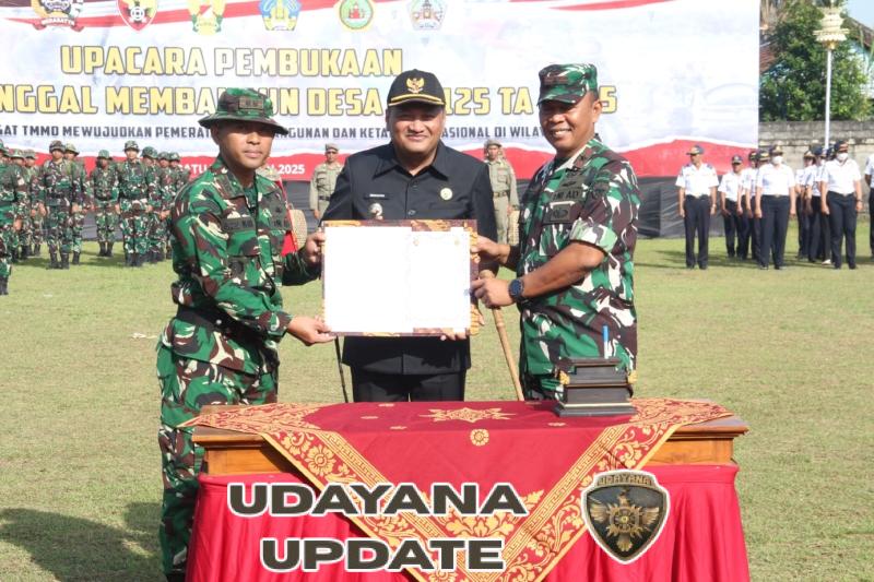 Danrem 163/WSA Resmi Buka TMMD ke-125 TA.2025 di Kecamatan Sukawati