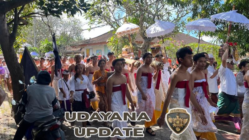 Upaya Babinsa 1623-01/Karangasem Dukung Ketertiban dan Keamanan Kegiatan Melasti