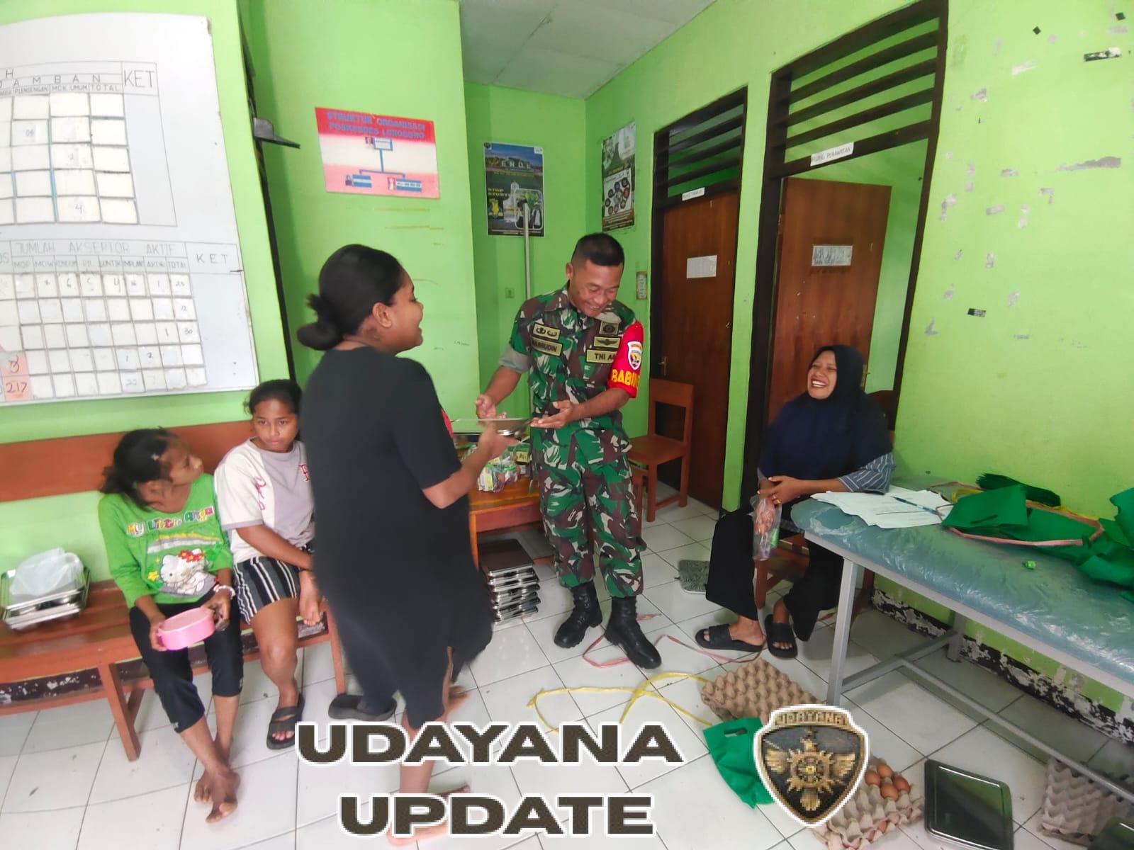 Wujud Kepedulian TNI, Kodim 1602/Ende Bantu Sukseskan Program Gizi Sehat