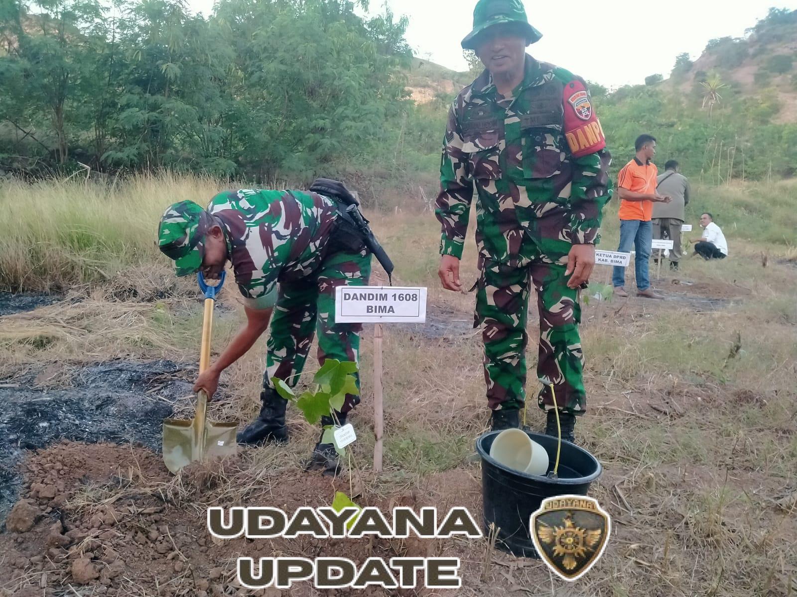 Polres Bima Kota Bersama TNI dan Pemerintah Gelar Penanaman Jagung Secara Serentak