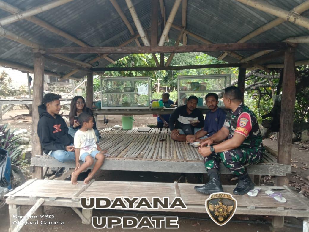 Hadir di Tengah Masyarakat, Babinsa Faisal Idrus Laksanakan Monitoring Wilayah