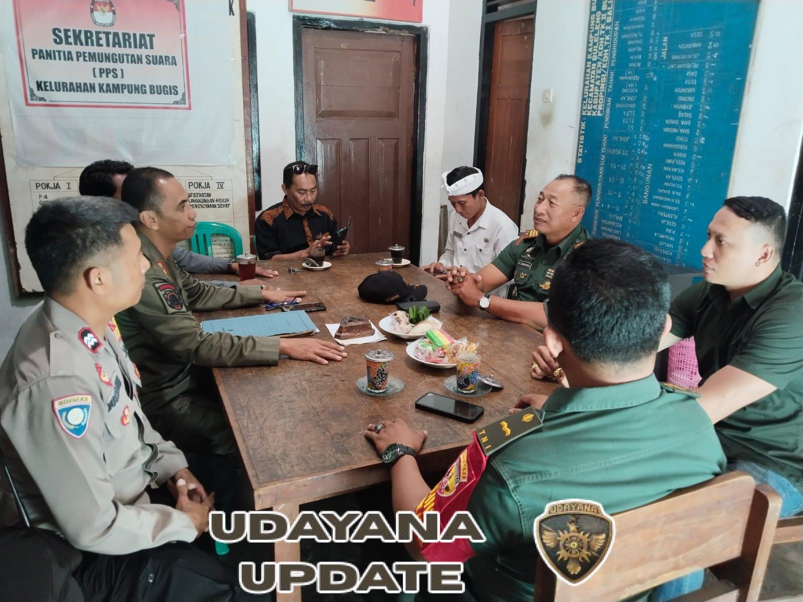 Kunjungan Silaturahmi Danramil 1609-01/Buleleng ke Kantor Lurah Kampung Bugis untuk Pererat Hubungan TNI dan Aparatur Kelurahan