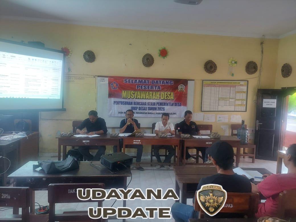 Babinsa, BPD, dan Warga Bersatu Rumuskan Rencana Kerja Desa Banyuseri 2026