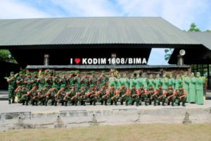 Serah Terima Jabatan di Kodim 1608/Bima, Dukungan Persit & Keluarga Kunci Keberhasilan Tugas
