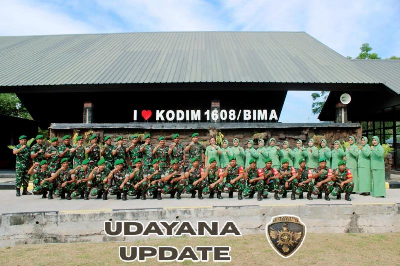 Serah Terima Jabatan di Kodim 1608/Bima, Dukungan Persit & Keluarga Kunci Keberhasilan Tugas