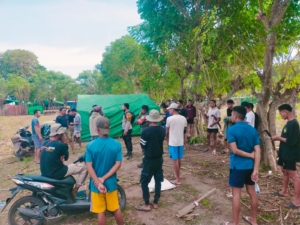 Pastikan Kelancaran Festival, Danramil 1614-03/Hu’u Pimpin Peninjauan Jalan Baru