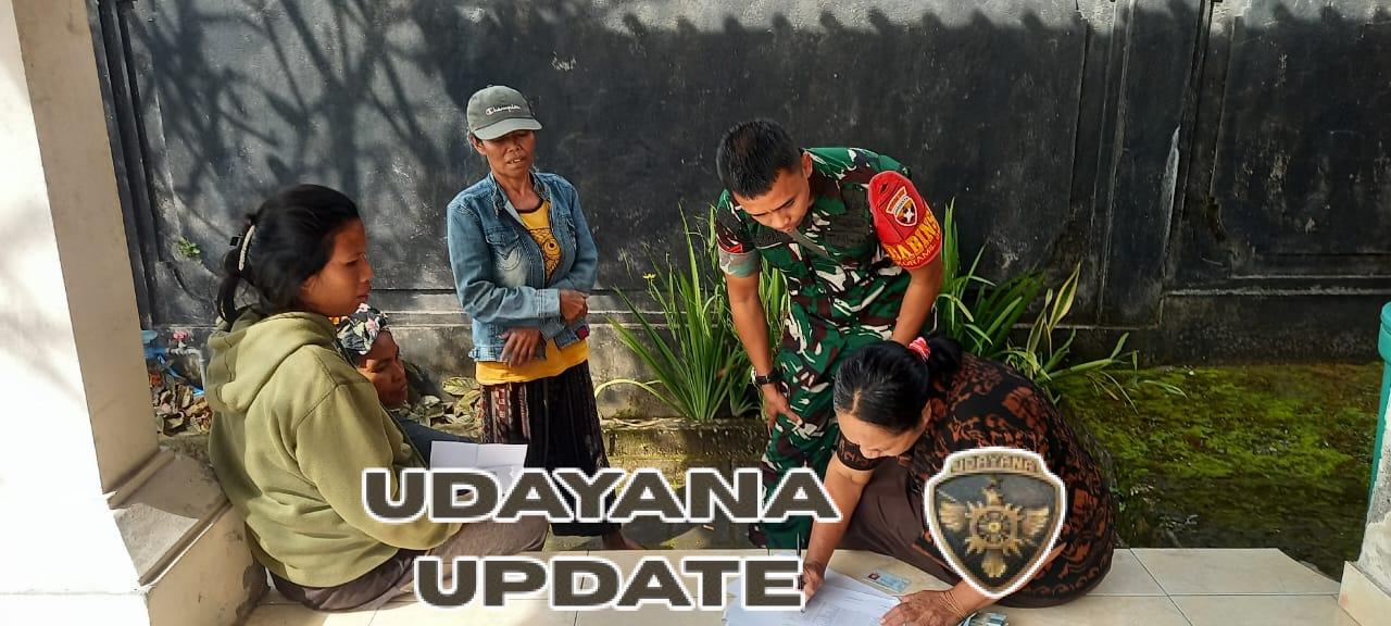 Dengan Pendampingan Babinsa Koramil Nusa Penida, Pencairan BLT DD di Tiga Desa Berhasil Sukses