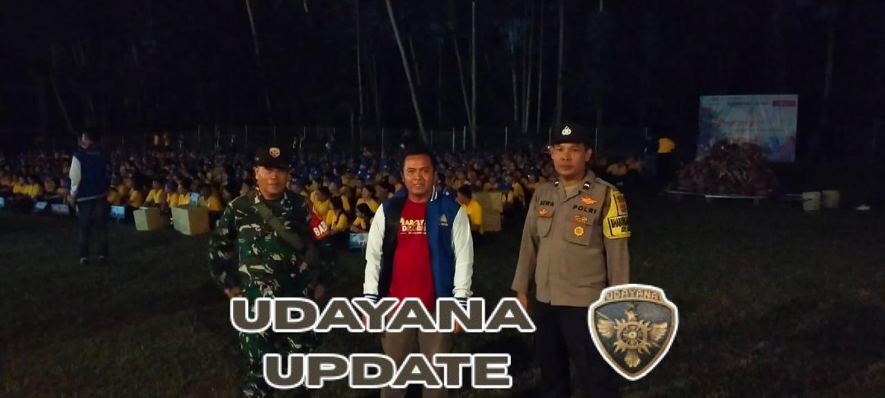 Babinsa Bitera Bersinergi Amankan Rangkaian Penutupan Brightness Kampus Monarch