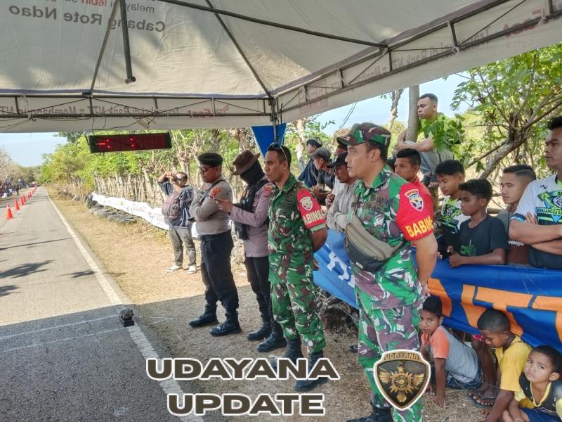 TNI dan Polri Amankan Kegiatan Drag Bike Rote Ndao 2025 Berjalan Tertib dan Meriah