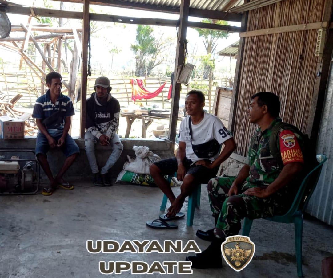 Babinsa Koramil 1618-06/Bian Lakukan Pemantauan Wilayah, Fokus pada Potensi Bencana dan Konflik Sosial