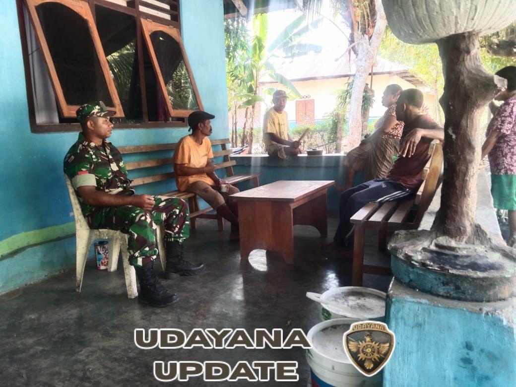 Dekatkan Diri dengan Masyarakat, Babinsa Pantar Laksanakan Komsos dan Pemantauan Wilayah