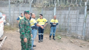 Pengamanan Obvitnas Terus Ditingkatkan, Kodim 1628/Sumbawa Barat Siaga di Pos Escot PT AMMAN