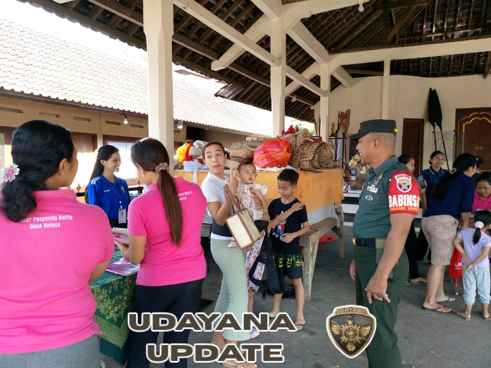 Babinsa Kelusa Berperan Aktif dalam Edukasi Gizi dan Tumbuh Kembang Anak