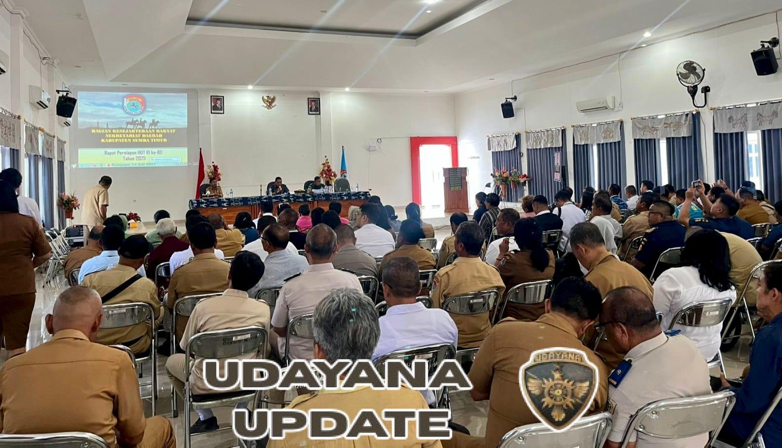 Dandim 1601/ST di Wakili Kasdim Menghadiri Rapat Persiapan HUT Kemerdekaan RI ke-80