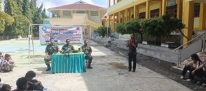 Babinsa Kodim 1602/Ende Gelar Pembinaan Karakter dan Pelatihan PBB di SMPK Maria Goretti