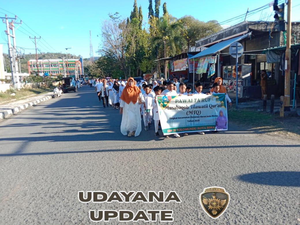 Danramil 01/Rasanae Baru Jabat Langsung Gabung dalam Pawai Ta’aruf MTQ