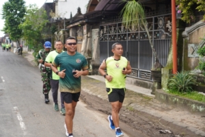 Dandim Klungkung Pimpin Binsik Lari Pagi