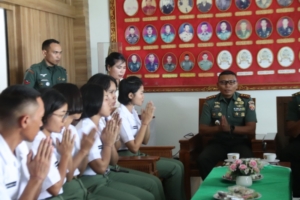 Selesai Latsarmil SPPI Klungkung Gelar Audensi Ke Kodim Klungkung