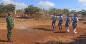 Sertu Jordi Pimpin Seleksi Paskibraka di Kecamatan Sabu Timur