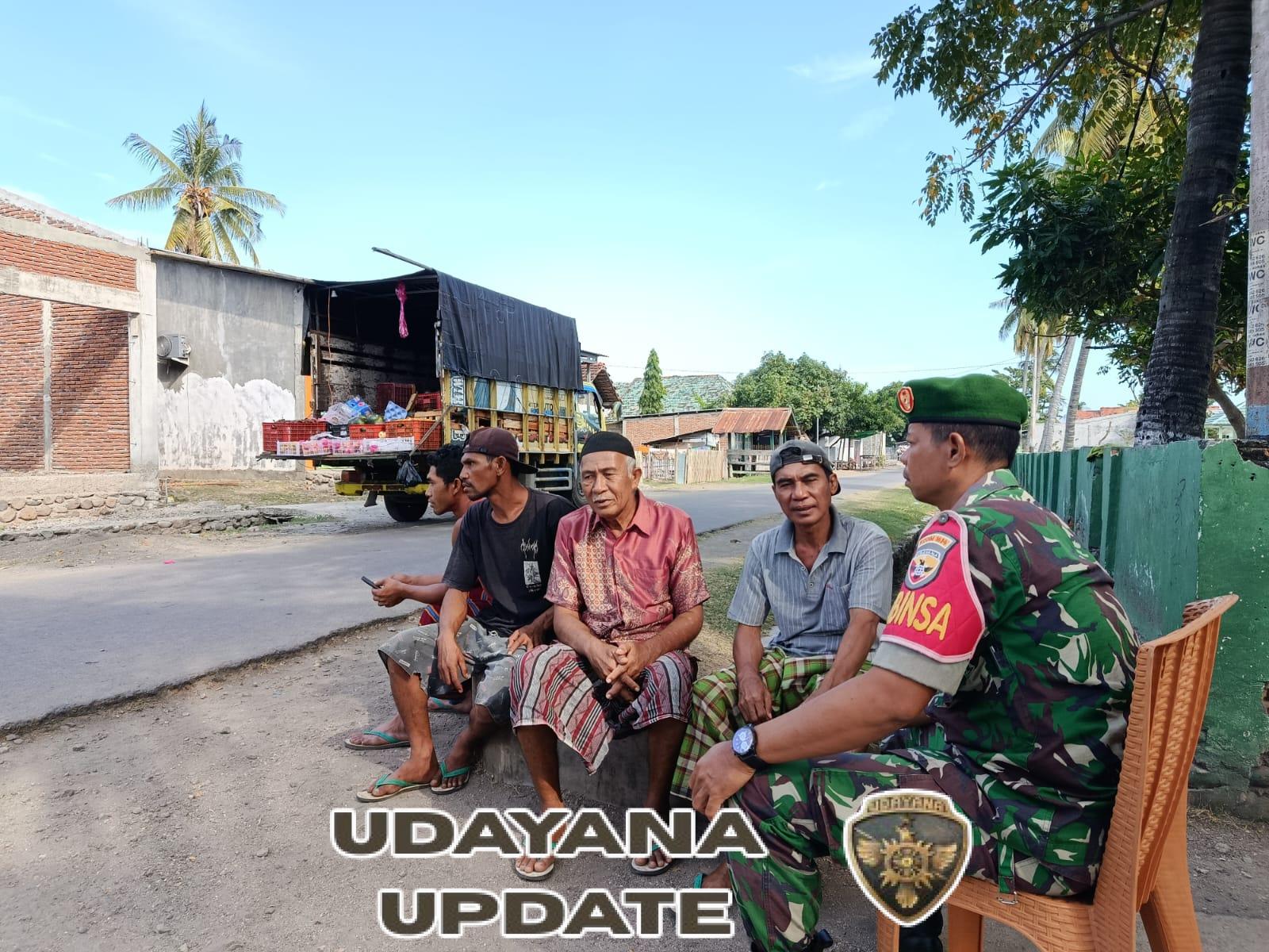 Babinsa Malaju Intensifkan Komsos untuk Jaga Kedekatan dengan Warga