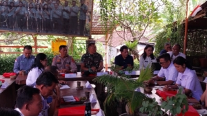 Pasiops Kodim Klungkung Hadiri  Uji Publik Dan Penyempurnaan Renkon Gempa Bumi