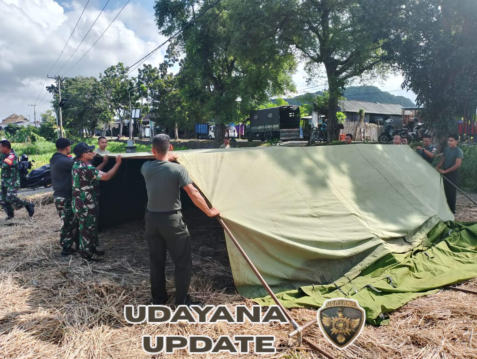 Semangat Gotong Royong, Prajurit Kodim Klungkung Bantu Persiapkan Panen Padi di Subak Gunaksa