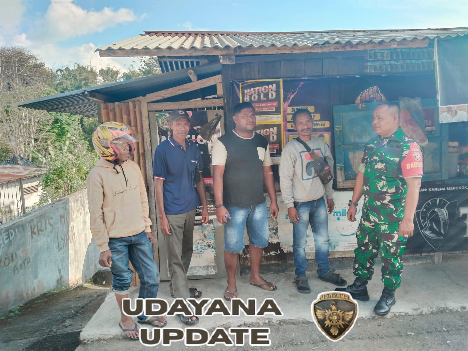 Serka Wagimin Monitoring Pamwil dan Komsos di Desa Binaan Kecamatan Detusoko