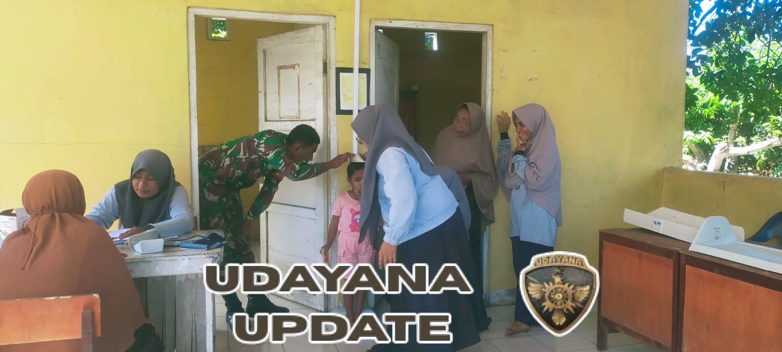 Babinsa Kodim 1602/Ende Dorong Kesadaran Gizi dan Kesehatan Lewat Posyandu