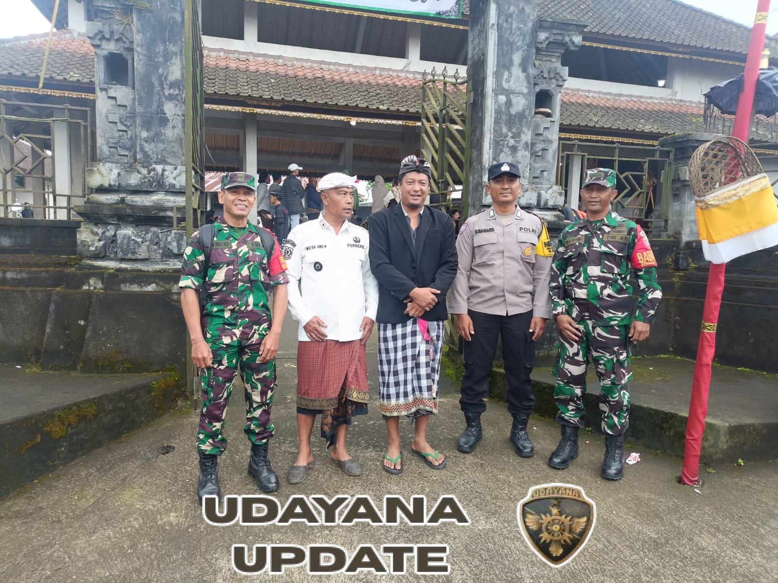 Babinsa Kintamani Amankan Pemilihan Kadus Wanasari