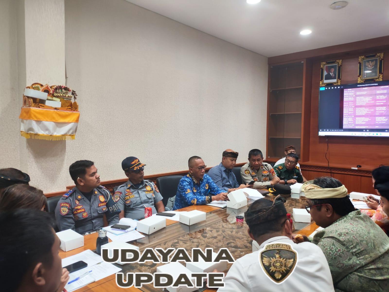 Babinsa Komit Dukung Keamanan Event Internasional, Danramil Gianyar Ikuti Rapat Lintas Instansi