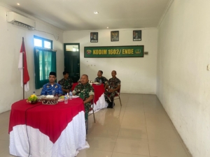 Pangdam IX/Udayana Pimpin Vicon Bahas Pembangunan Batalyon Baru di NTT Kodim 1602/Ende Ikut Serta dalam Rangkaian Gelar Satuan Wilayah