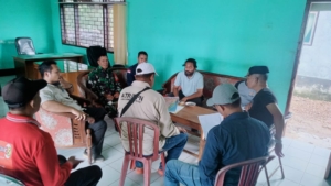 Babinsa Labangka Dukung Penataan KTM, Hadiri Sosialisasi Pengukuran Batas Kawasan