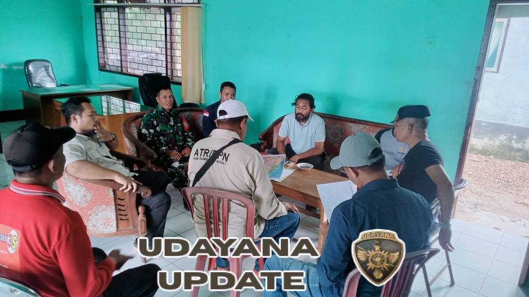 Babinsa Labangka Dukung Penataan KTM, Hadiri Sosialisasi Pengukuran Batas Kawasan