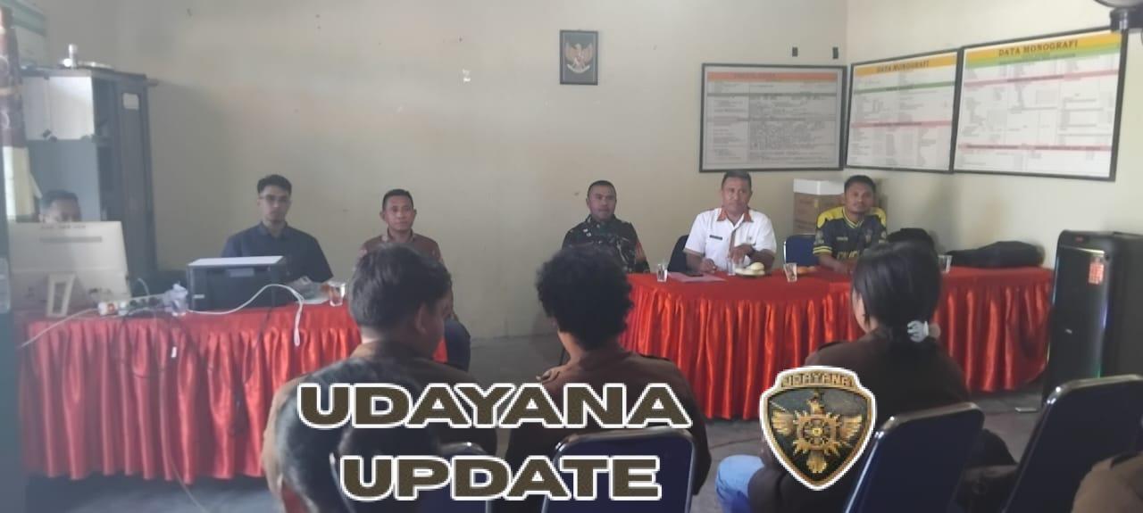 Babinsa Hadiri Rapat Pembentukan Loket Adminduk Desa dan Pemutakhiran Data Base Kependudukan