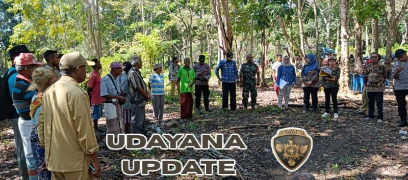 Babinsa Koramil 1618-04/Bisel Hadiri Pengukuran Tanah Milik Keuskupan Atambua di Desa Keun