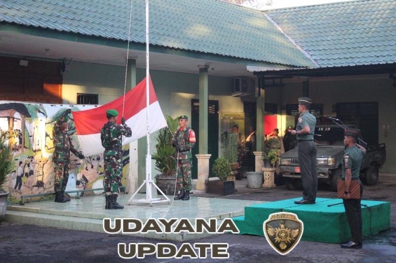 Kodim 1619/Tabanan Gelar Upacara Bendera 17an dan Penerimaan Warga Baru