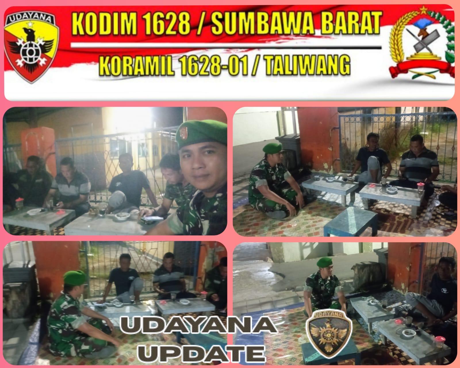 Piket Malam Koramil Taliwang Laksanakan Patroli Wilayah