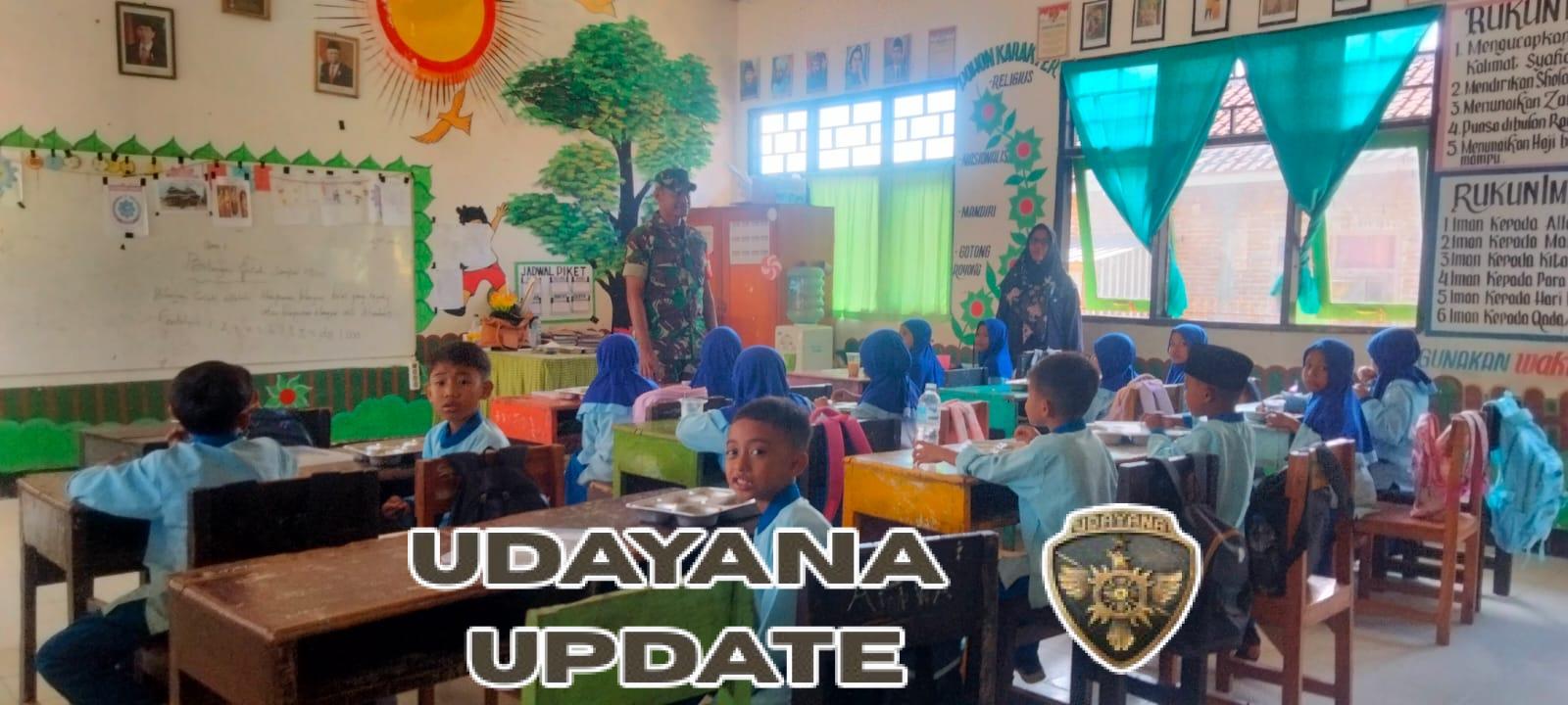 Babinsa Tepas Dampingi Program Makan Bergizi Gratis di SDN 2