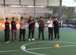 Babinsa Desa Mas Hadiri Pembukaan Pandawa Cup III, Dukung Semangat Olahraga Pemuda
