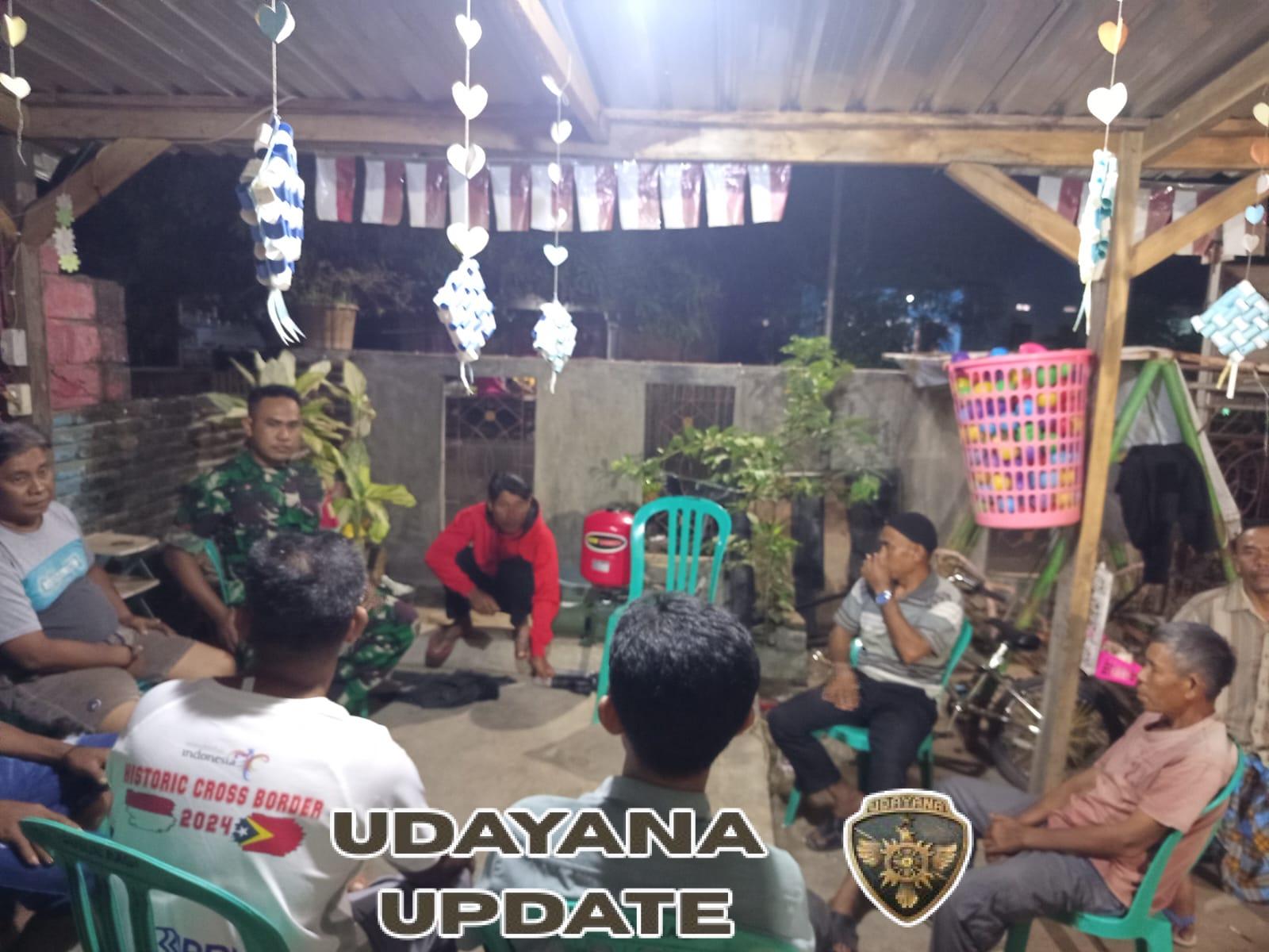 Babinsa Mbawi Giatkan Patroli Ronda Malam, Bangun Rasa Aman dan Solidaritas Warga