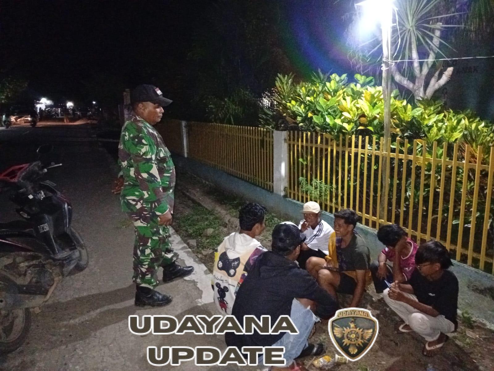 Babinsa 1614-04 Kilo Aktif Ronda Malam, Sasar Pemuda dan Titik Rawan