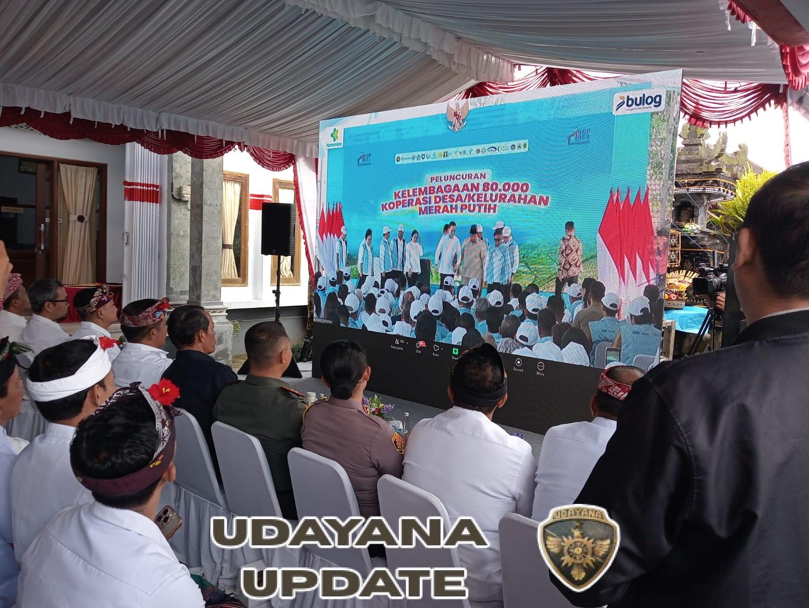 Dandim 1626/Bangli Hadiri Launching Koperasi Merah Putih, Dukung Kemandirian Ekonomi Masyarakat