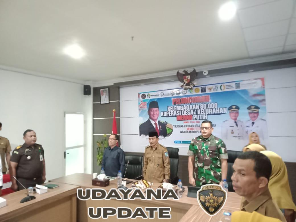 Dandim 1614/Dompu Hadiri Zoom Meeting Peluncuran 80.000 Koperasi Merah Putih