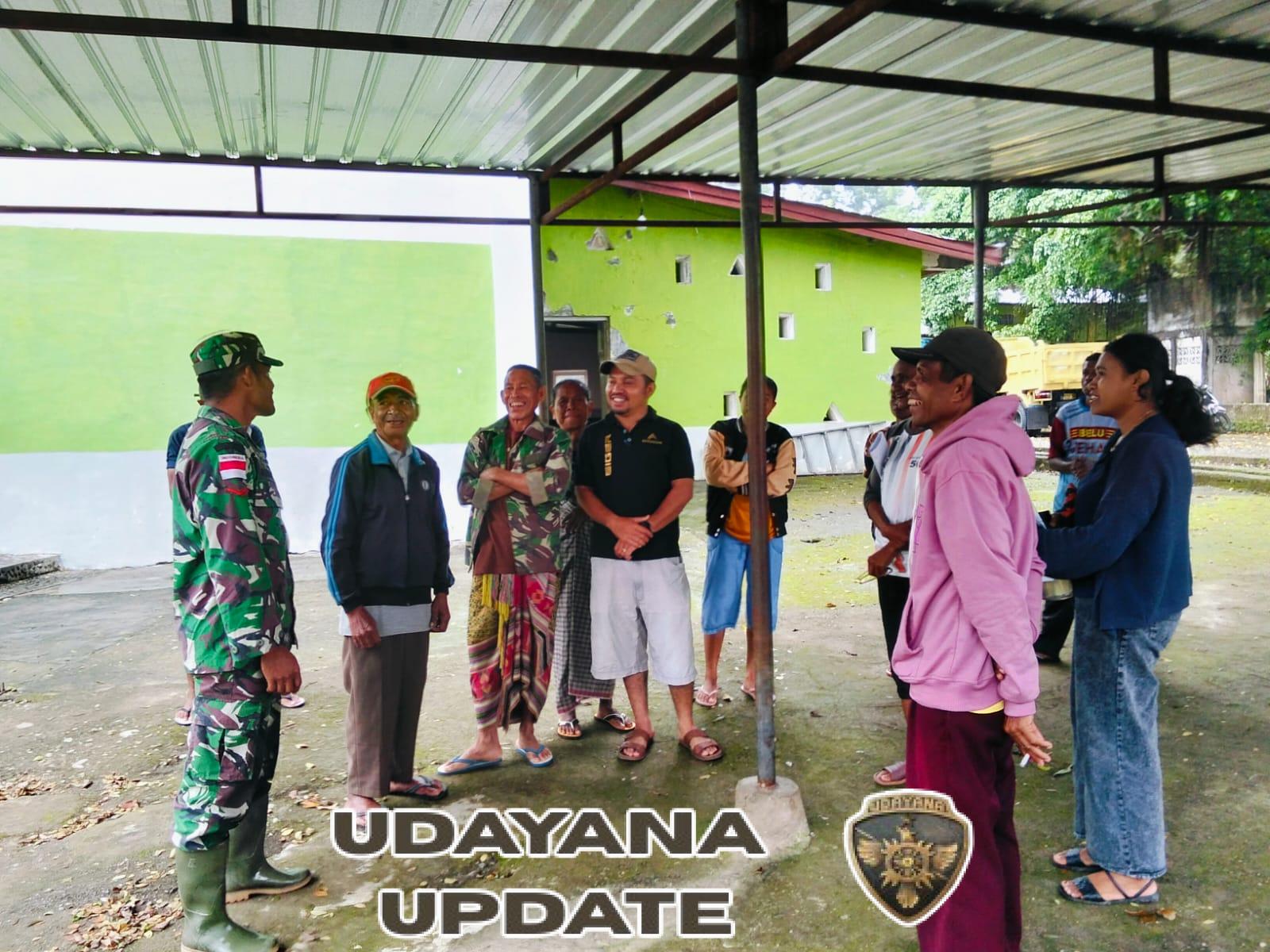 Kopda Maximus Busoin Lakukan Komsos, Dorong Warga Desa Lemon Peduli Keamanan Lingkungan