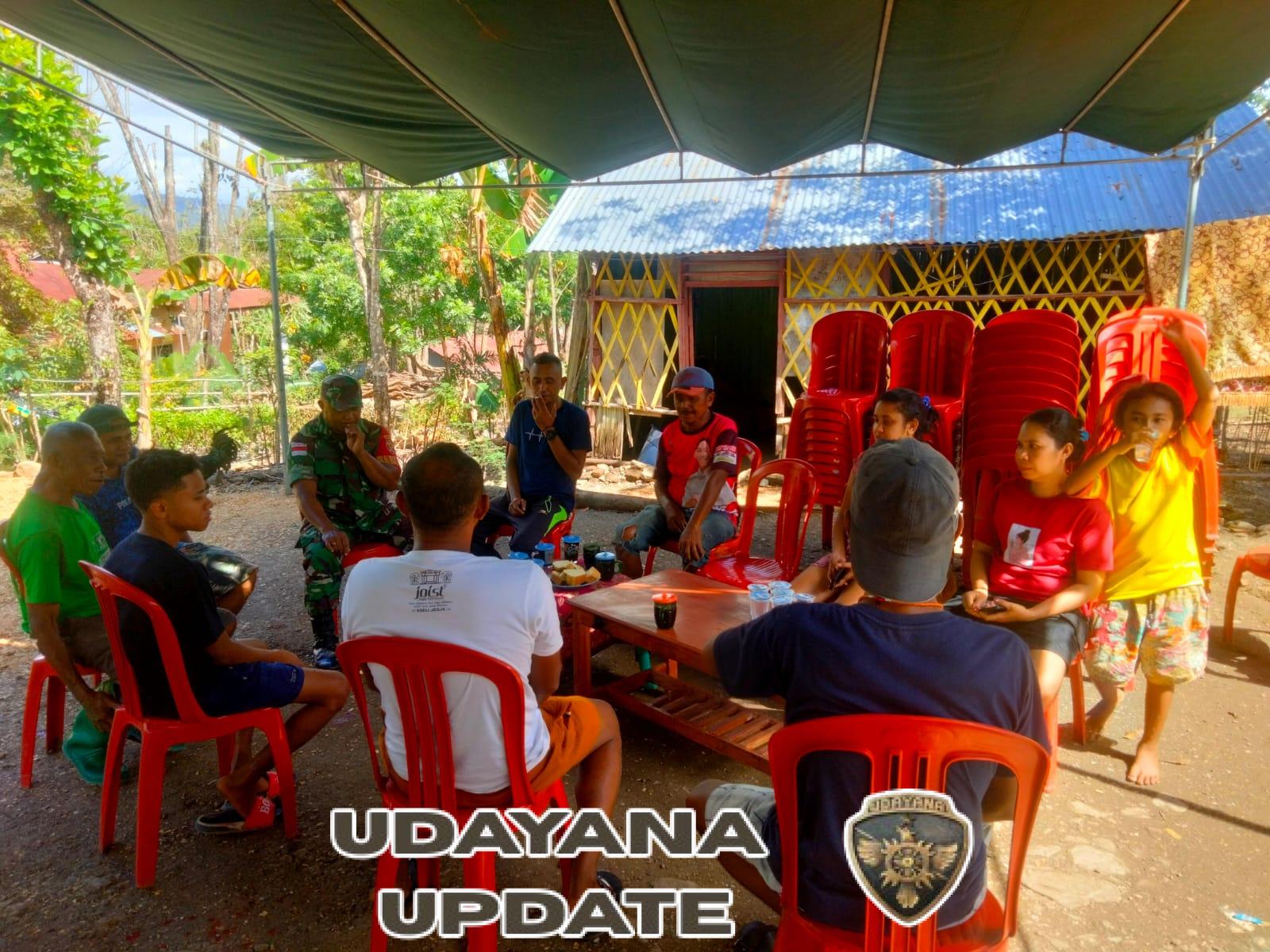 Babinsa Serda Valentinus Lake Gelar Komsos Untuk Ciptakan Lingkungan Aman dan Nyaman