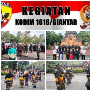 Babinsa Koramil Tampaksiring Kawal Ketat Kunjungan Forum Keraton Nusantara di Istana Kepresidenan