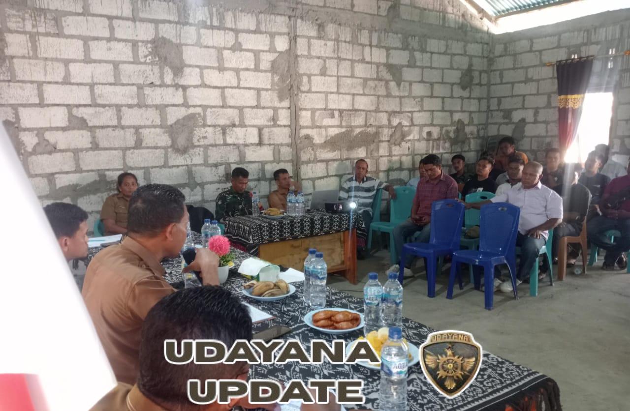 Babinsa Hadiri Sosialisasi Kawasan Sentra Industri Garam Nasional Desa Lakamola